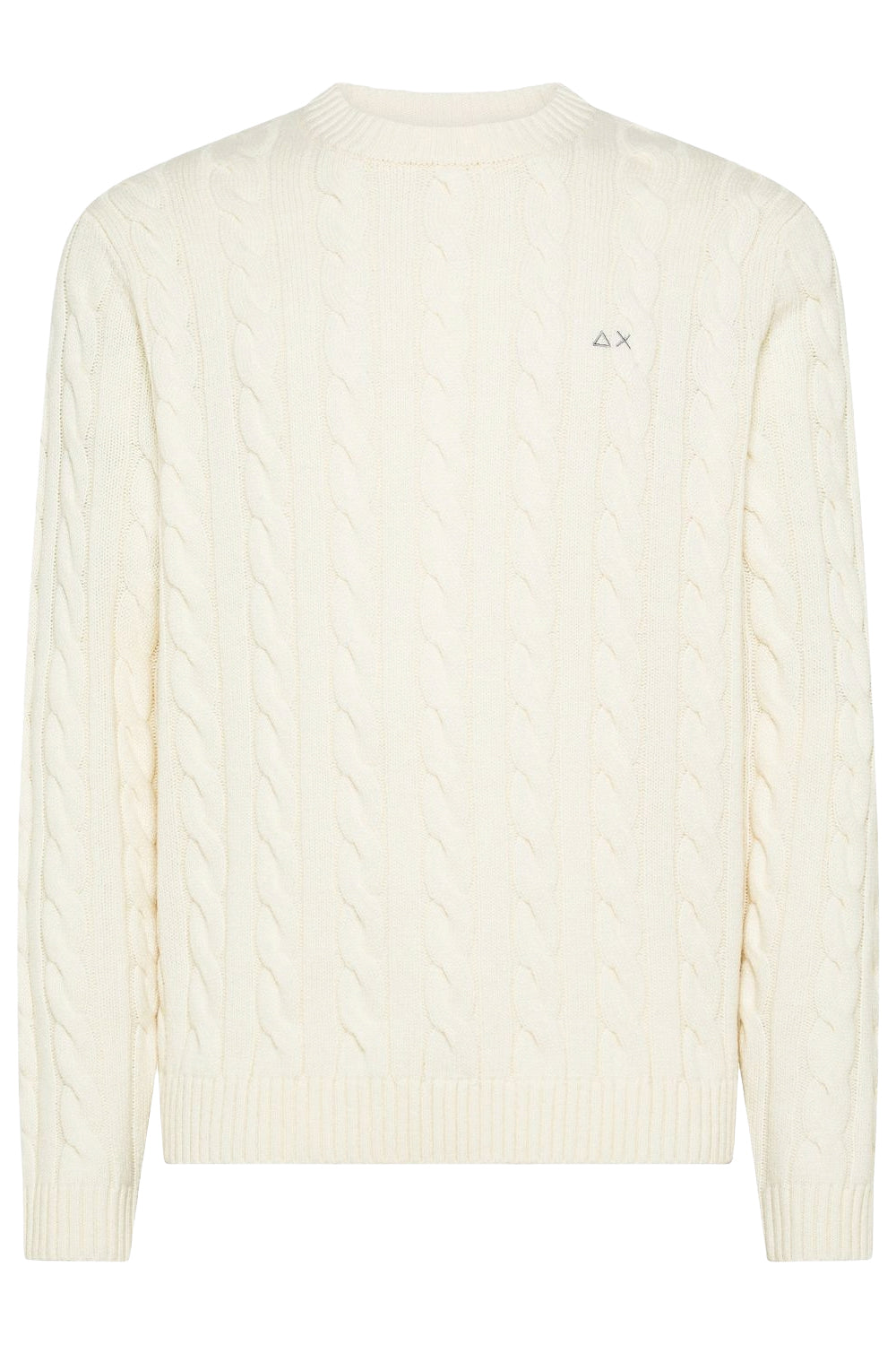 SUN 68 Maglia in lana e cashmere a trecce