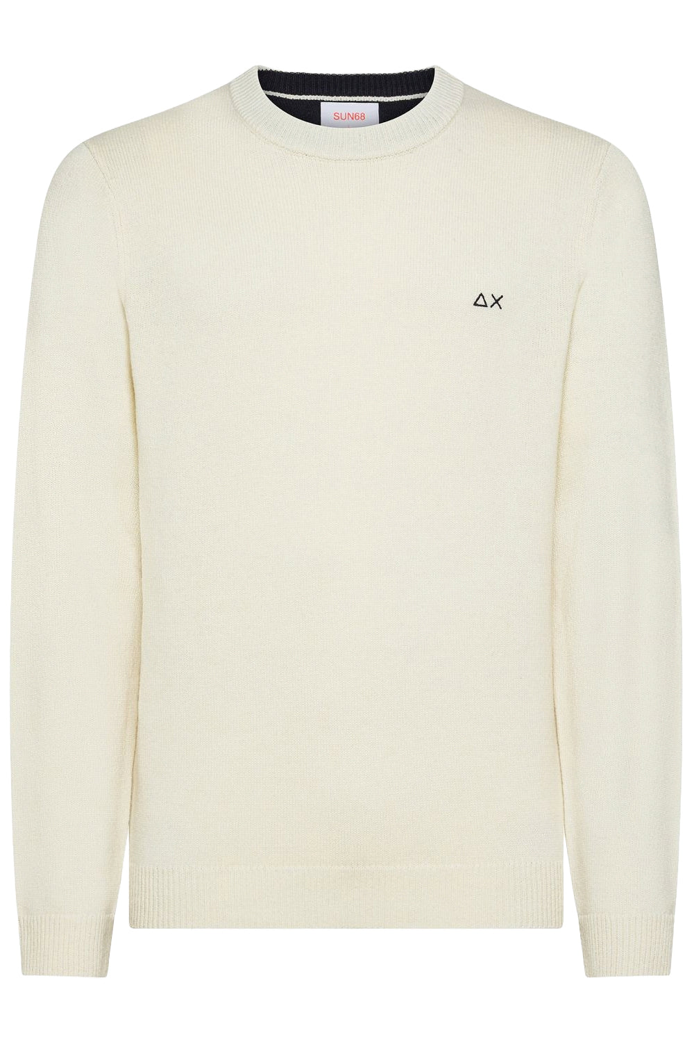 SUN68 Maglia girocollo in lana e cashmere
