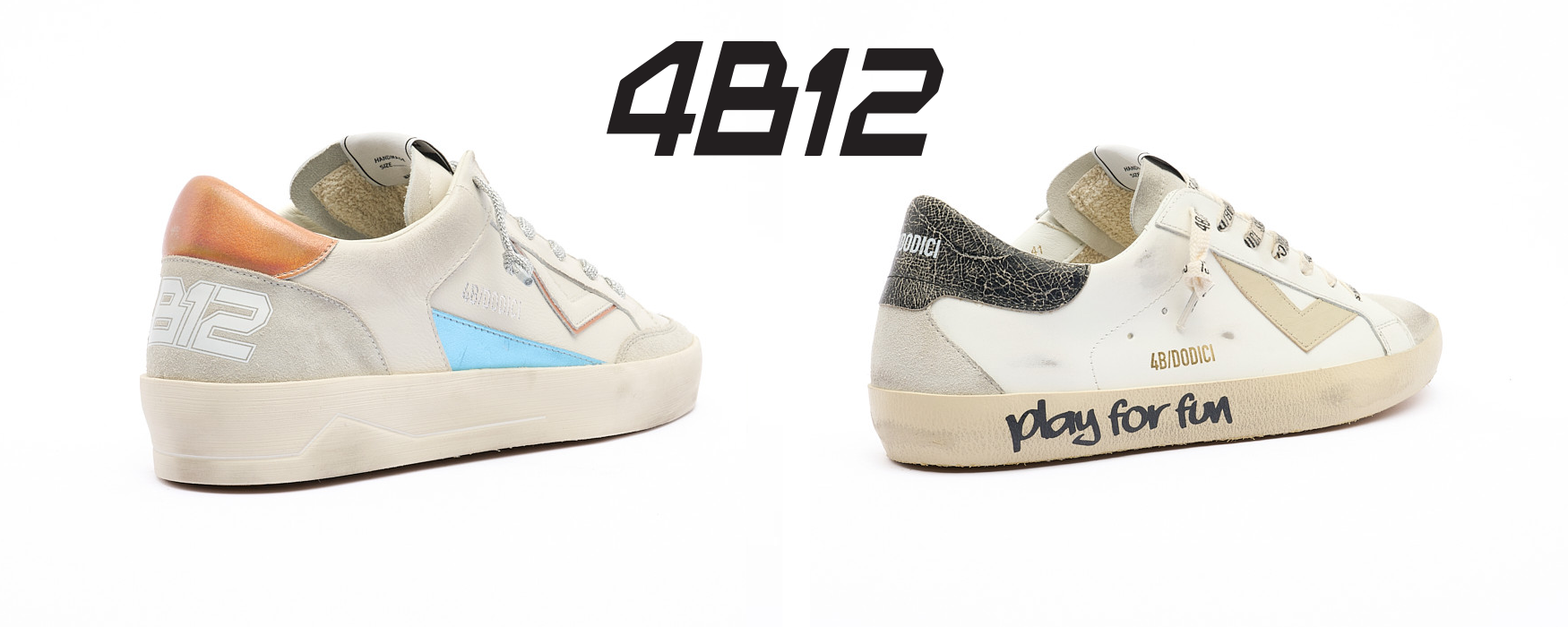4B12 La nuovissima sneaker sia uomo che donna in tantissime combinazioni di colori 4b12