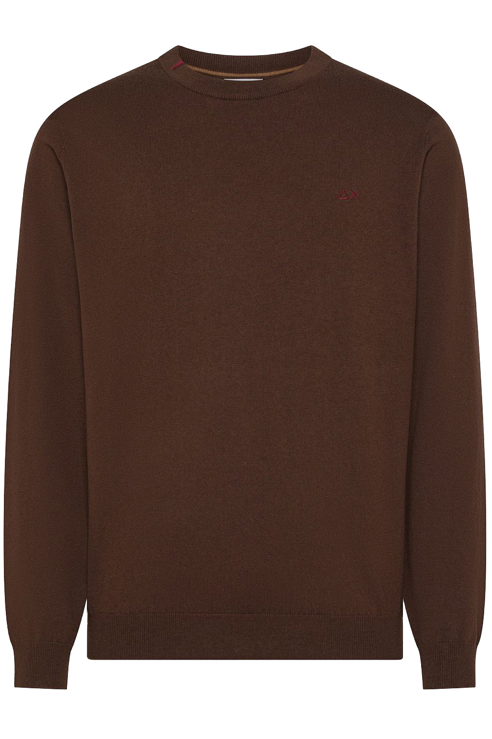 SUN 68 Maglia girocollo in cotone e lana