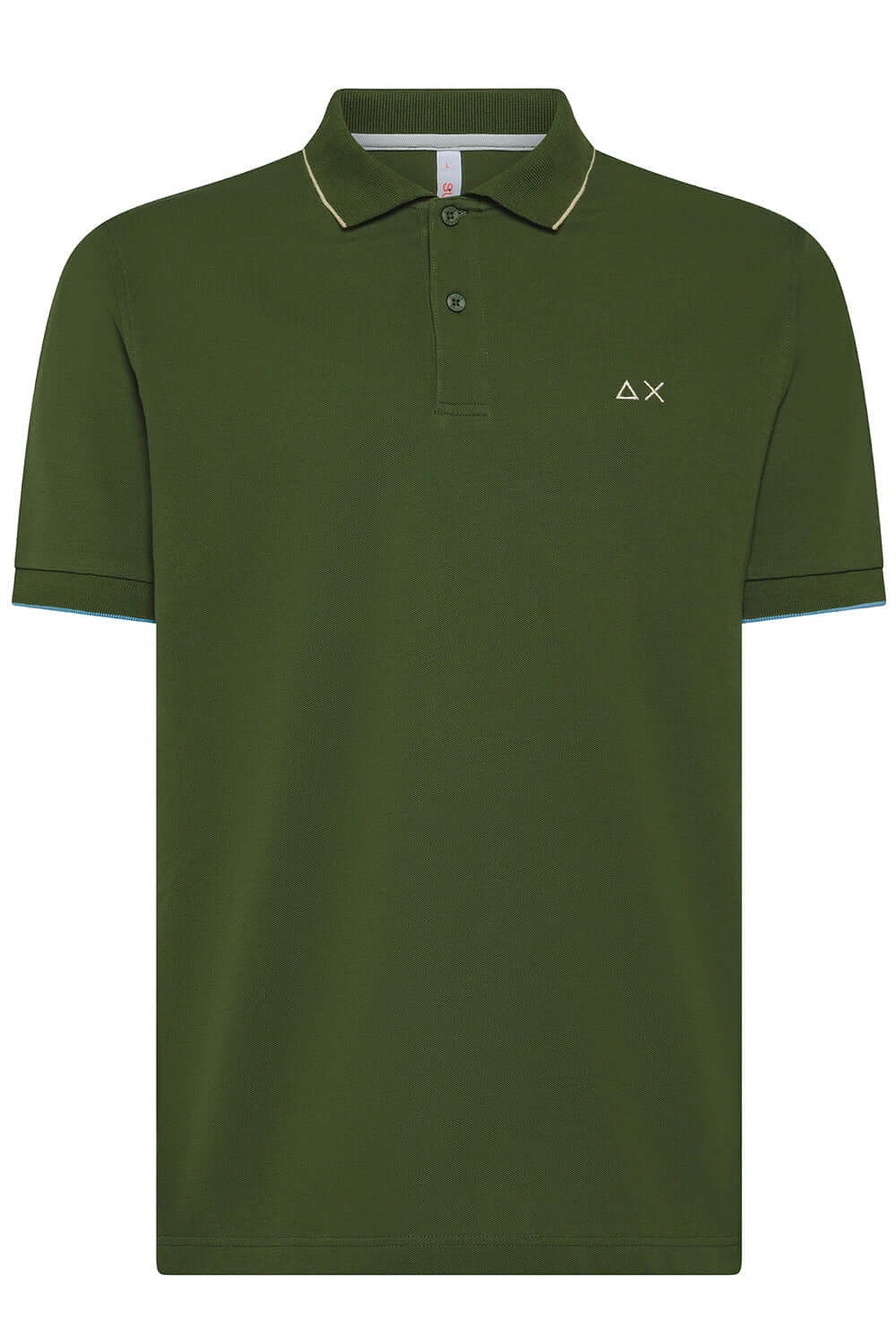 SUN 68 Polo small stripes on collar Uncategorized SUN 68
