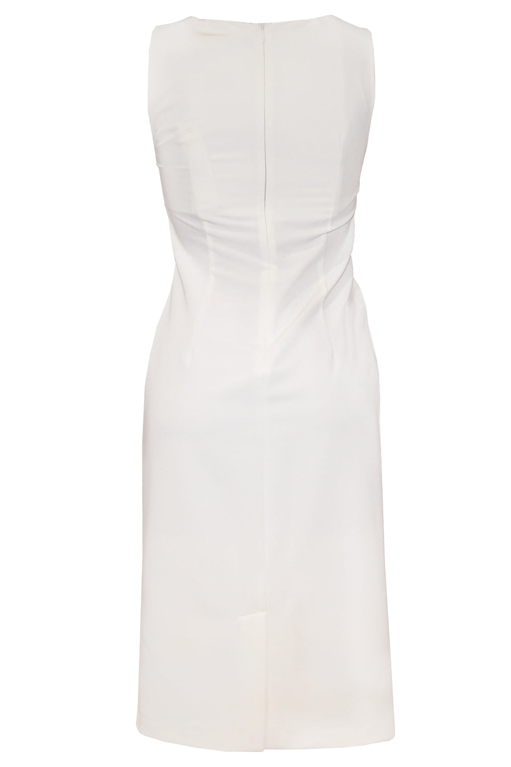 SUOLI: Eleganza in Cady - Abito Tubino Bianco