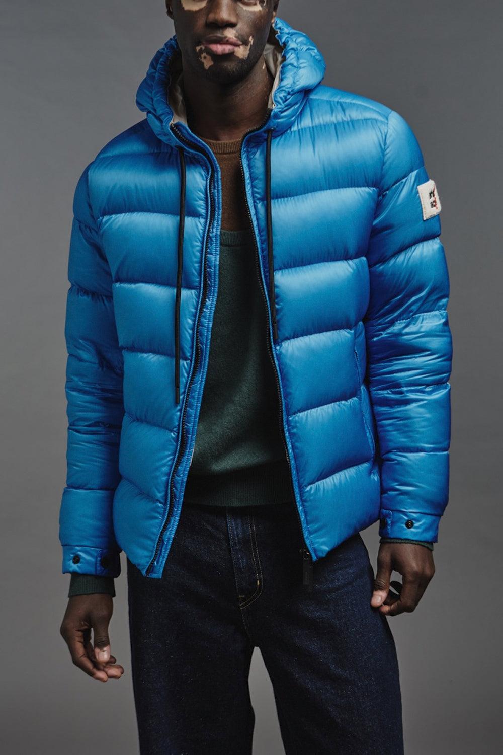 AFTER LABEL Giubbotto Verbier in nylon lucido