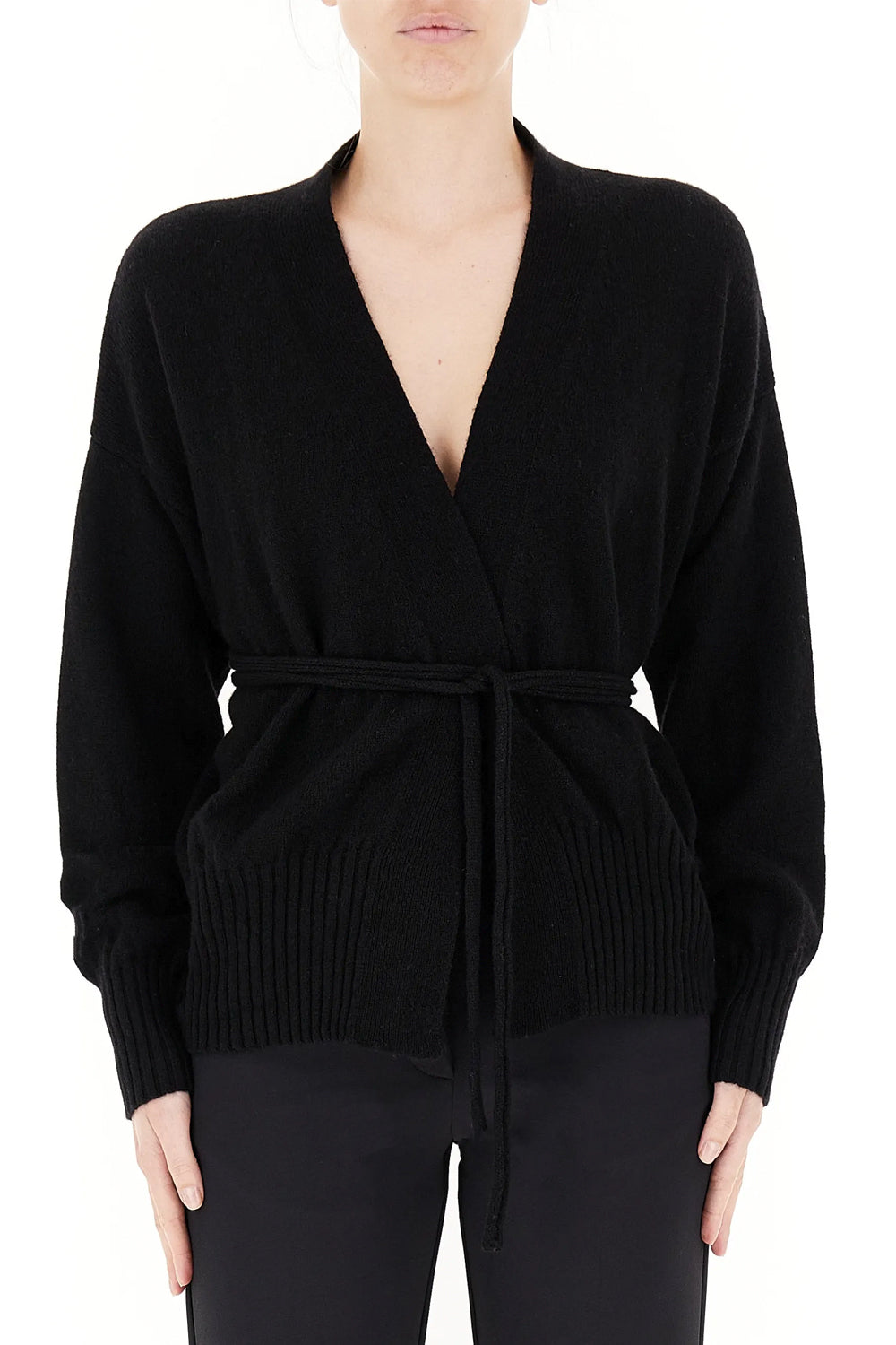 ALPHA STUDIO Cardigan con cinturina Jerseys ALPHA STUDIO