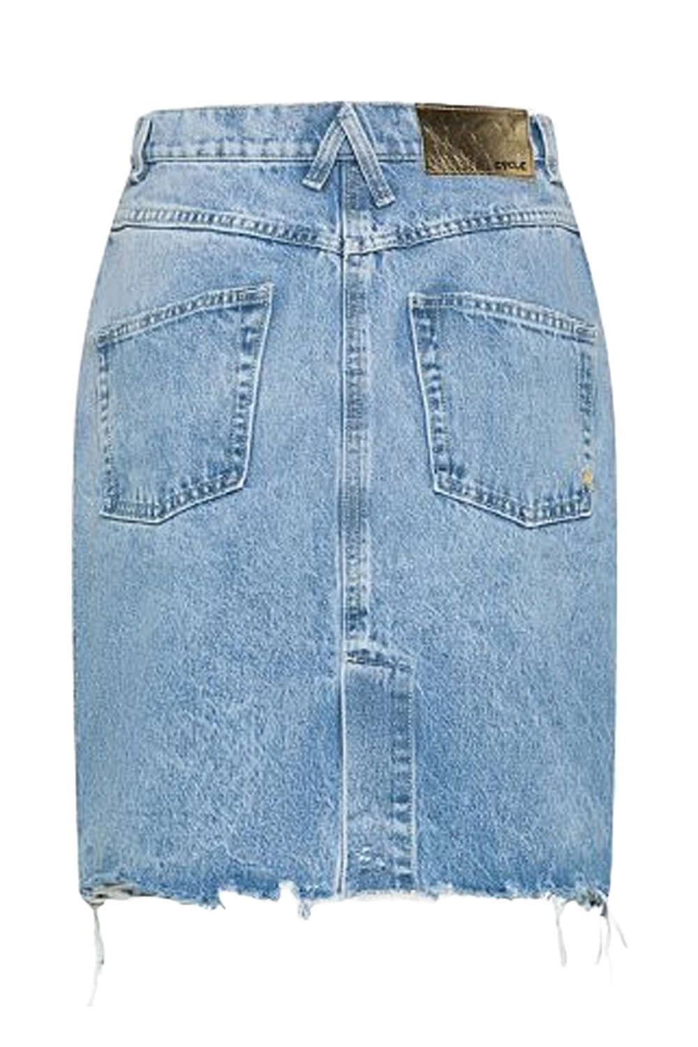 CYCLE Gonna Longuette in denim sfrangiato