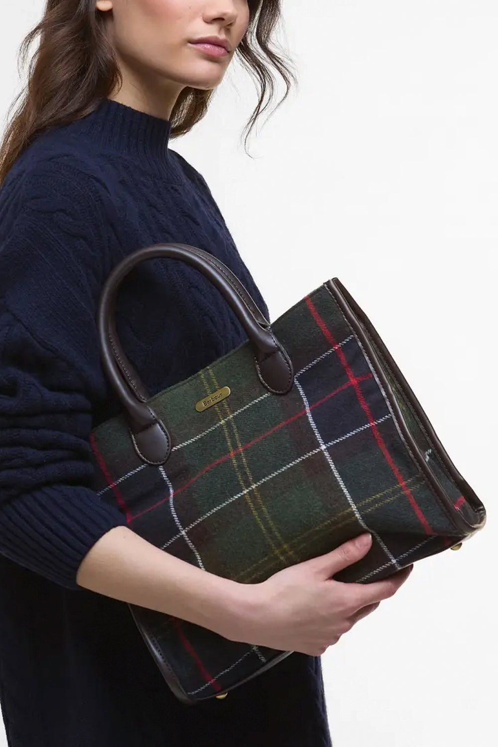 BARBOUR Borsa tote Barrhill in tartan