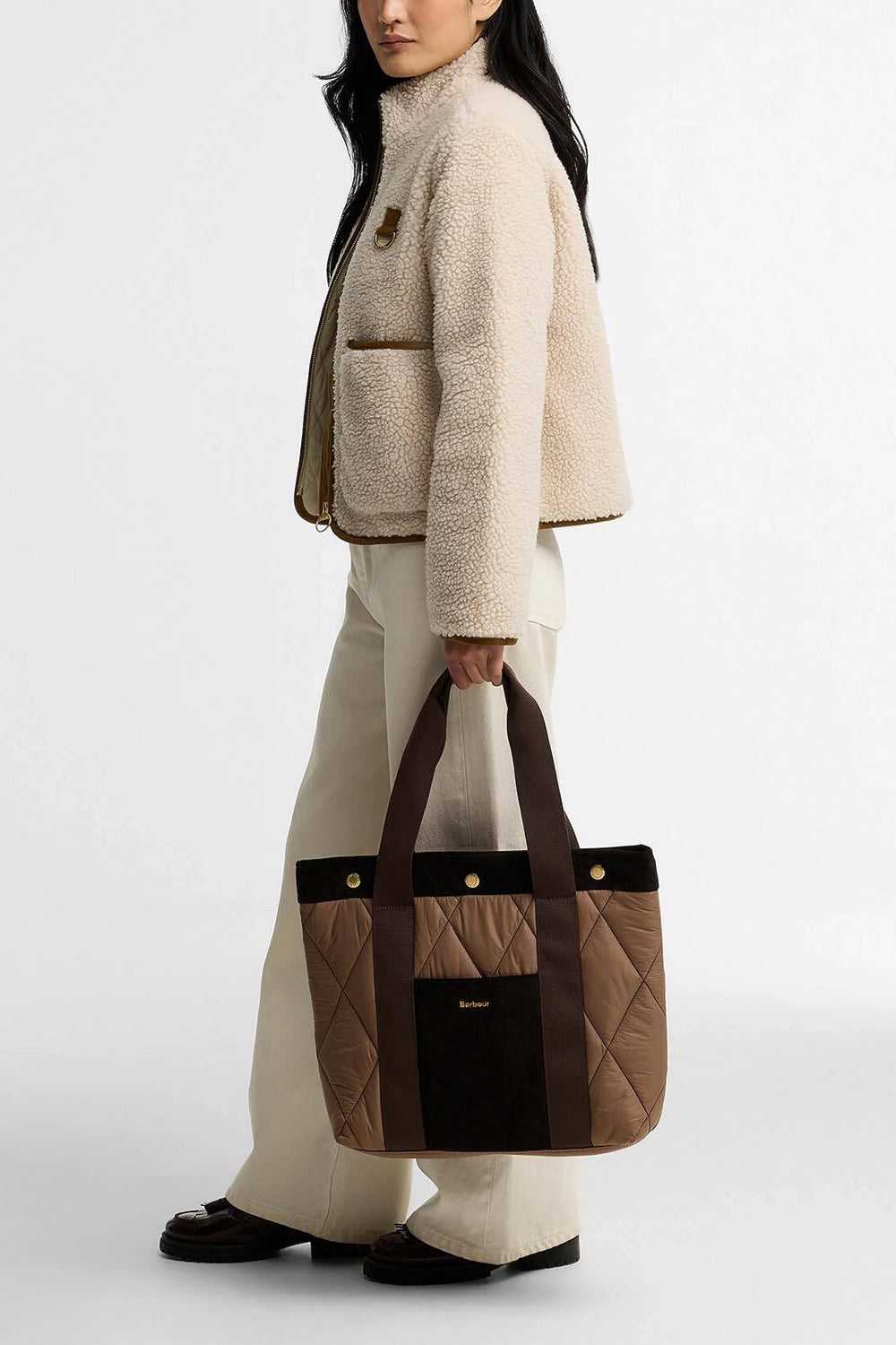 BARBOUR Borsa tote Healy trapuntata