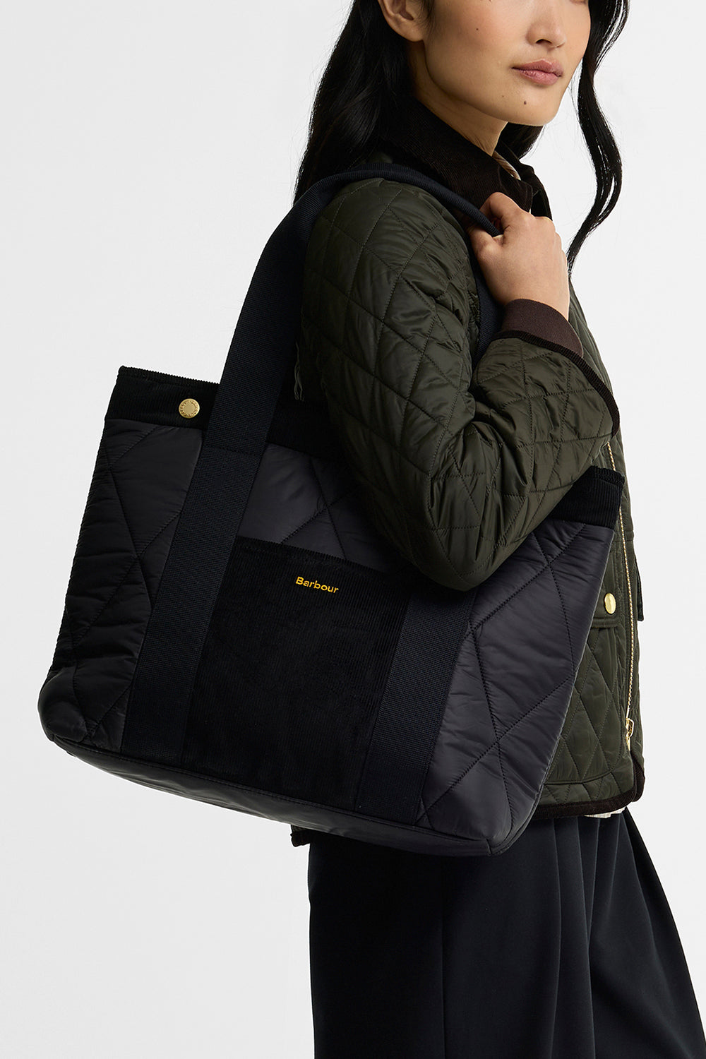 BARBOUR Borsa tote Healy trapuntata