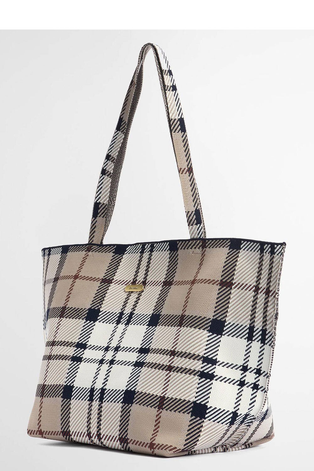 BARBOUR Borsa tote grande in tartan Layla