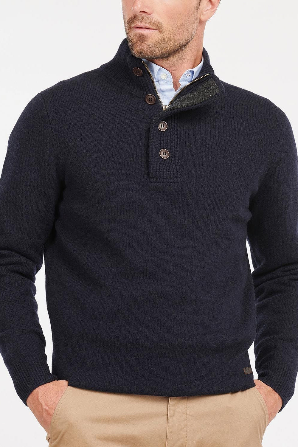 BARBOUR Felpa con toppa sul gomito BARBOUR