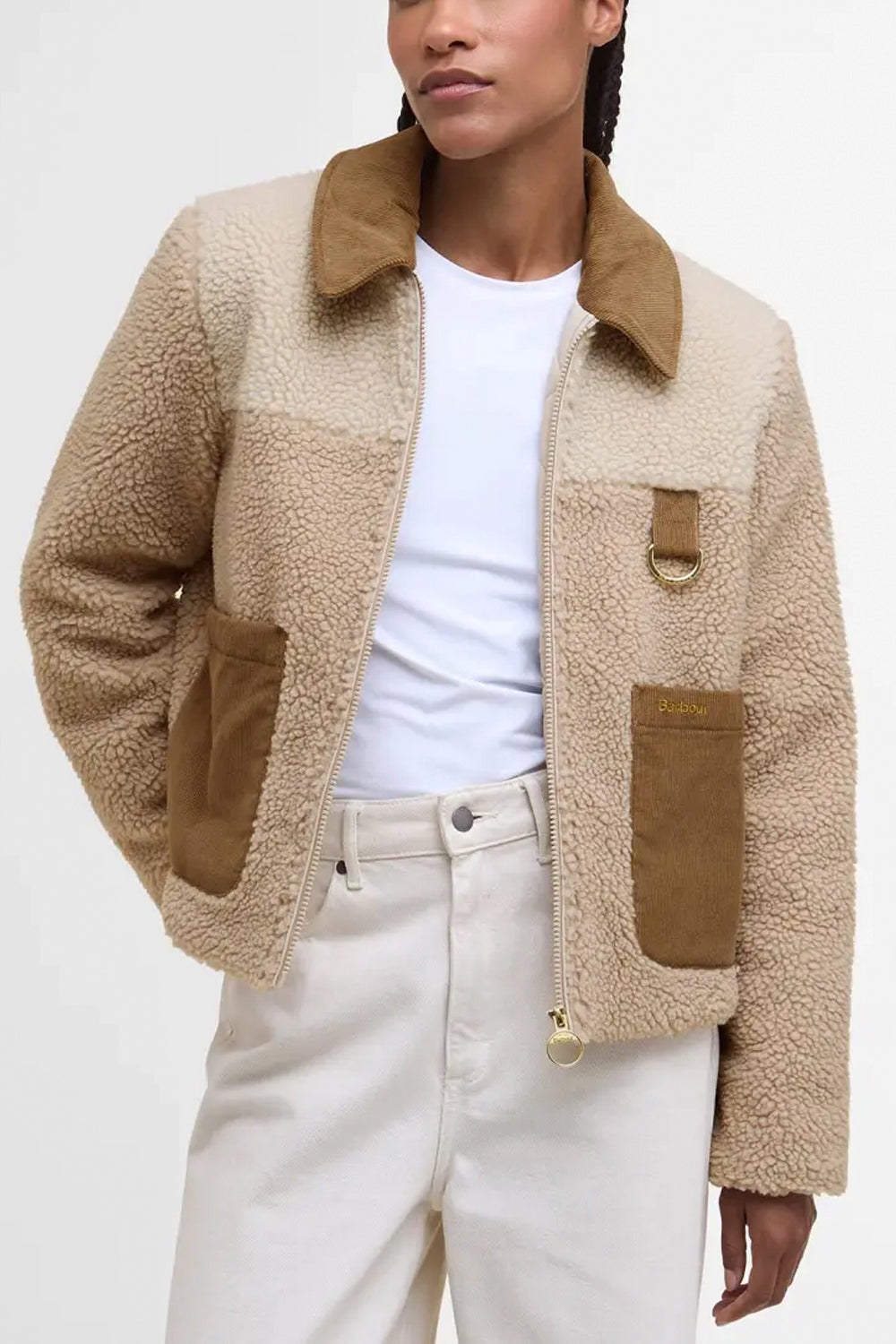 BARBOUR Giacca Pile cropped Malena