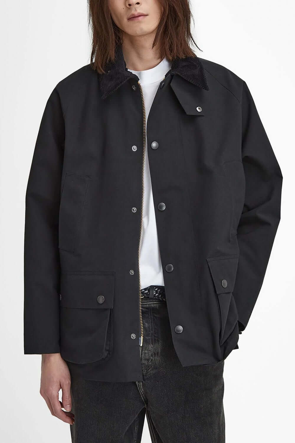 BARBOUR Giacca antipioggia Bedale dal taglio classico