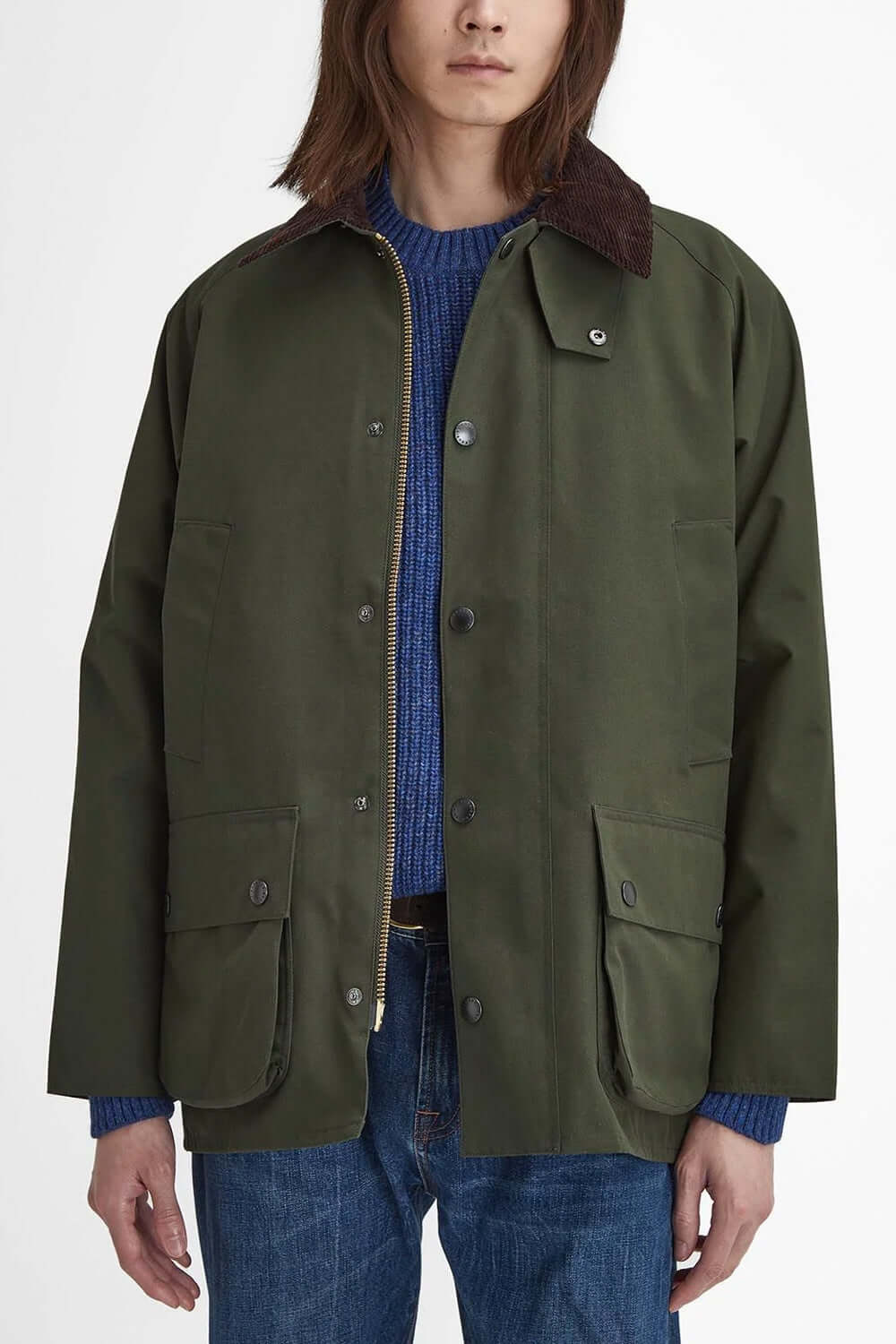 BARBOUR Giacca antipioggia Bedale dal taglio classico