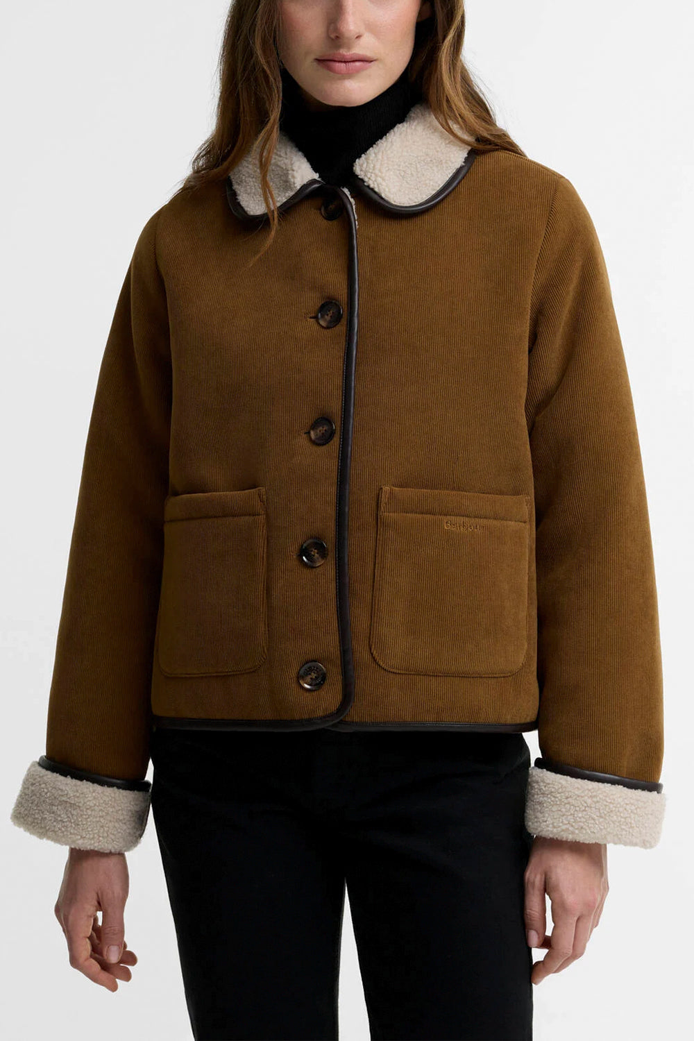 BARBOUR Giacca in pile a coste sottili Penny