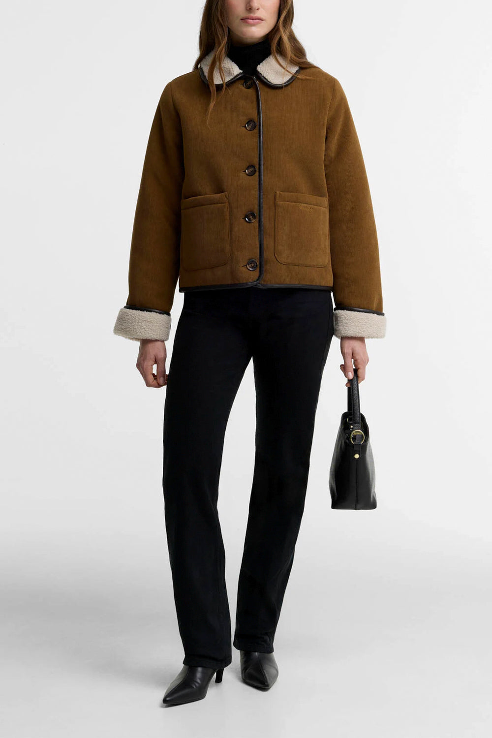 BARBOUR Giacca in pile a coste sottili Penny