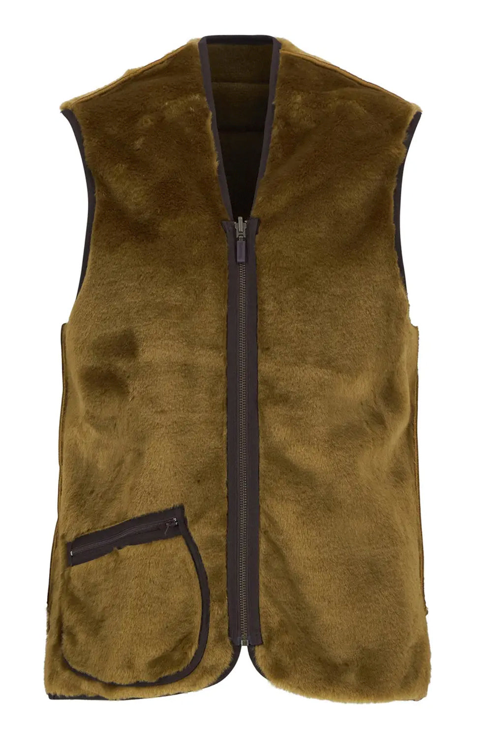 BARBOUR Gilet/fodera in pile caldo con cerniera