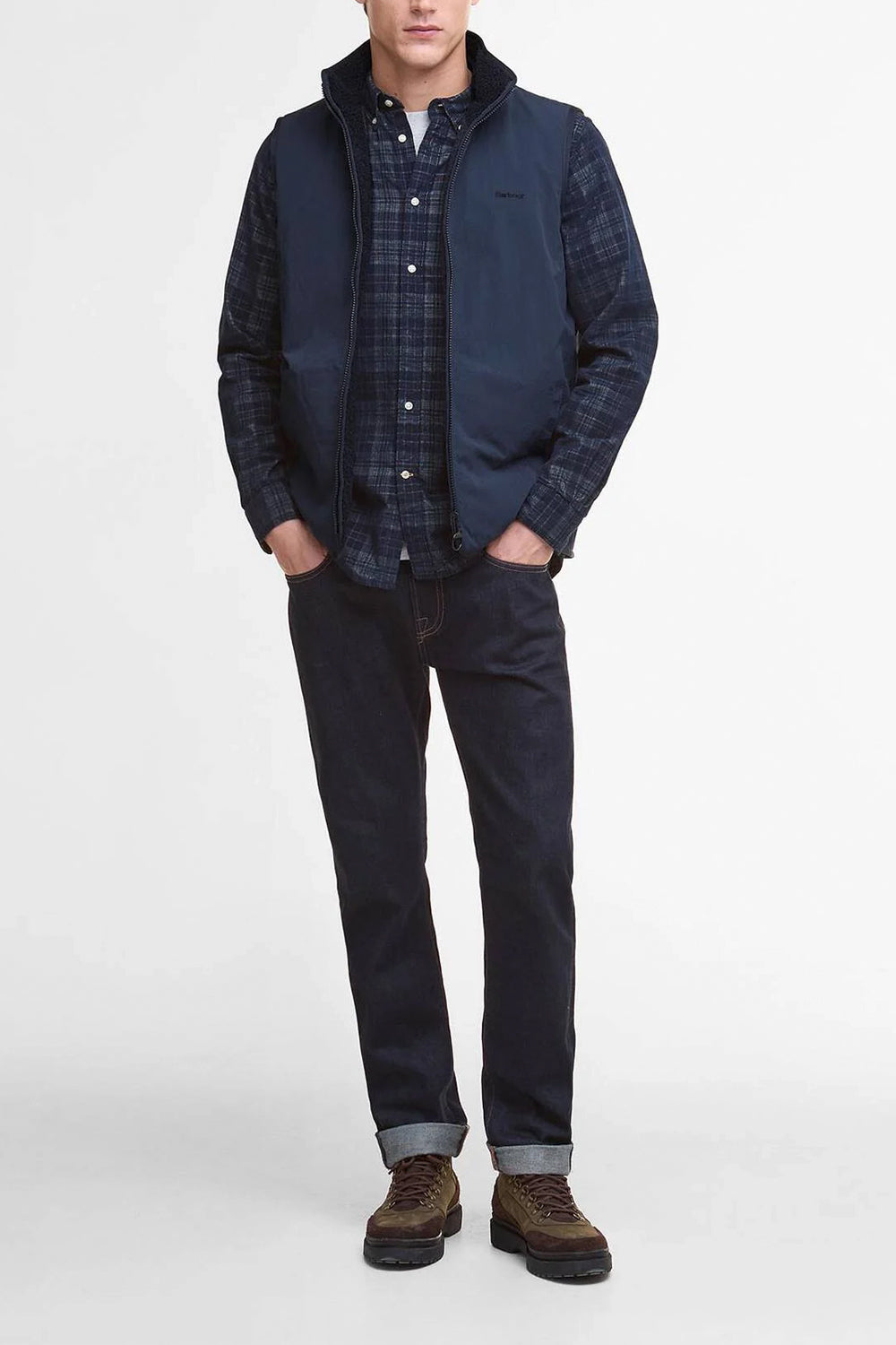 BARBOUR Gilet in pile reversibile