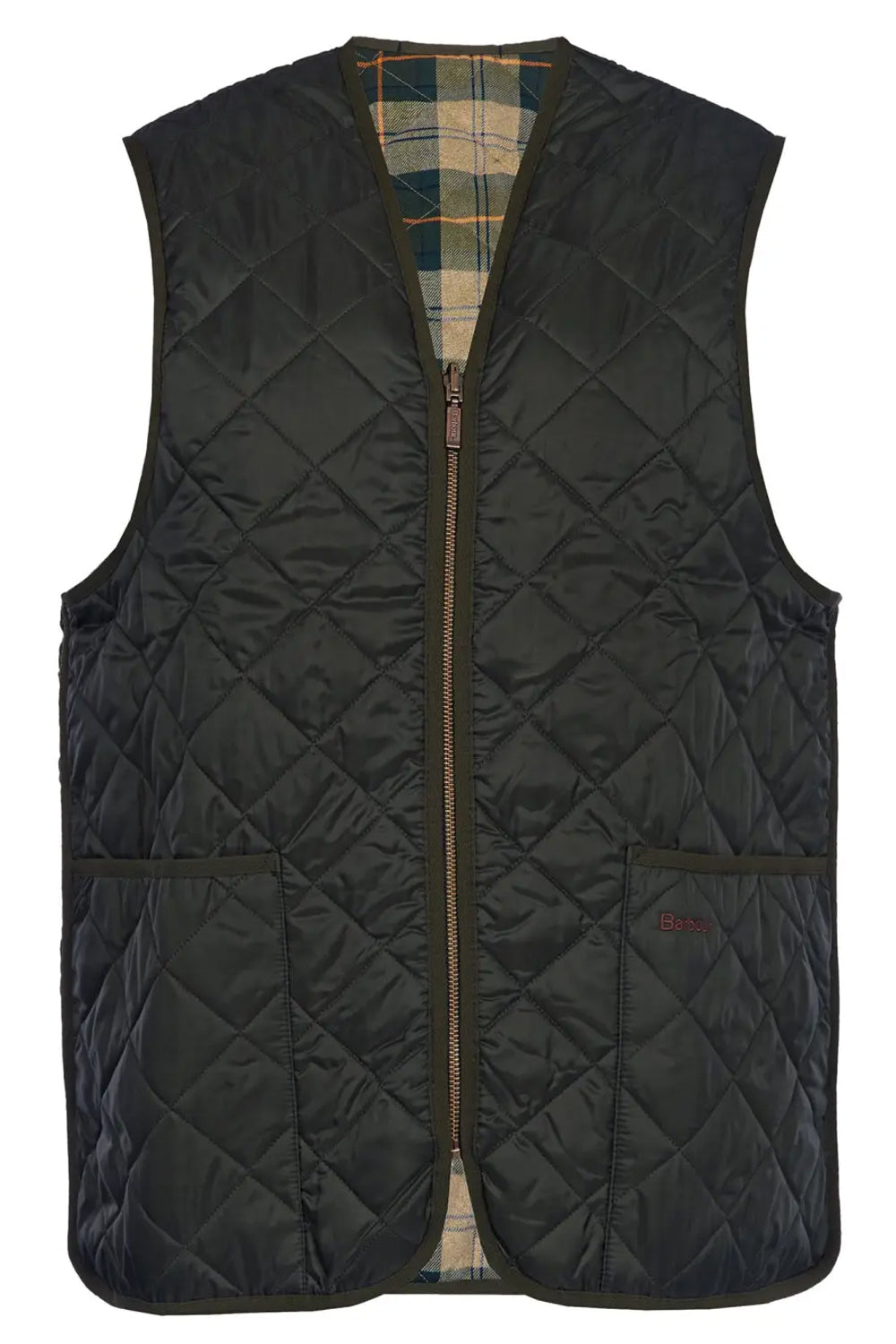 BARBOUR Gilet trapuntato/fodera con zip