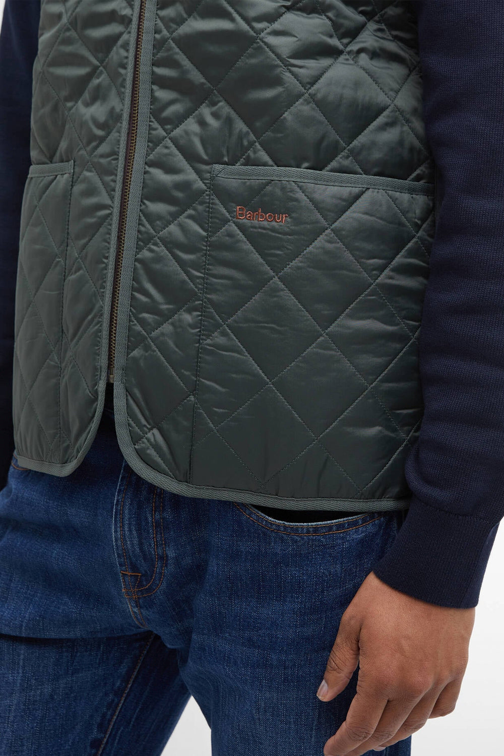 BARBOUR Gilet trapuntato/fodera con zip