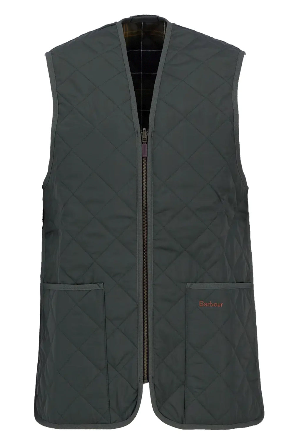 BARBOUR Gilet trapuntato/fodera con zip