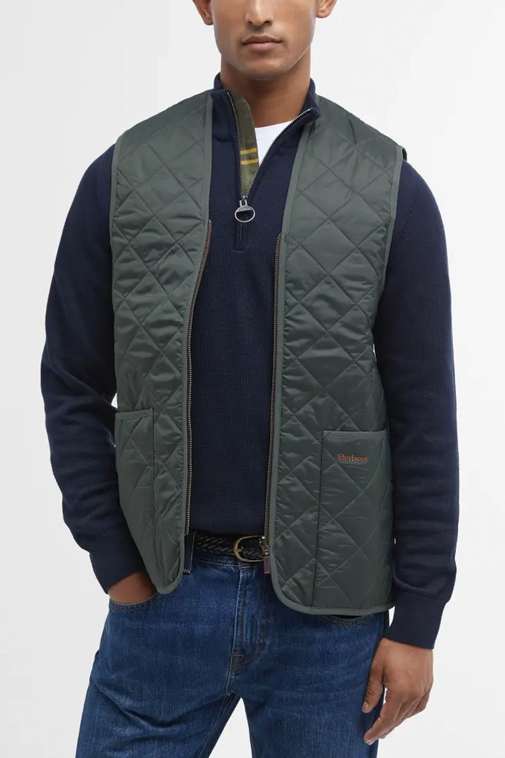 BARBOUR Gilet trapuntato/fodera con zip
