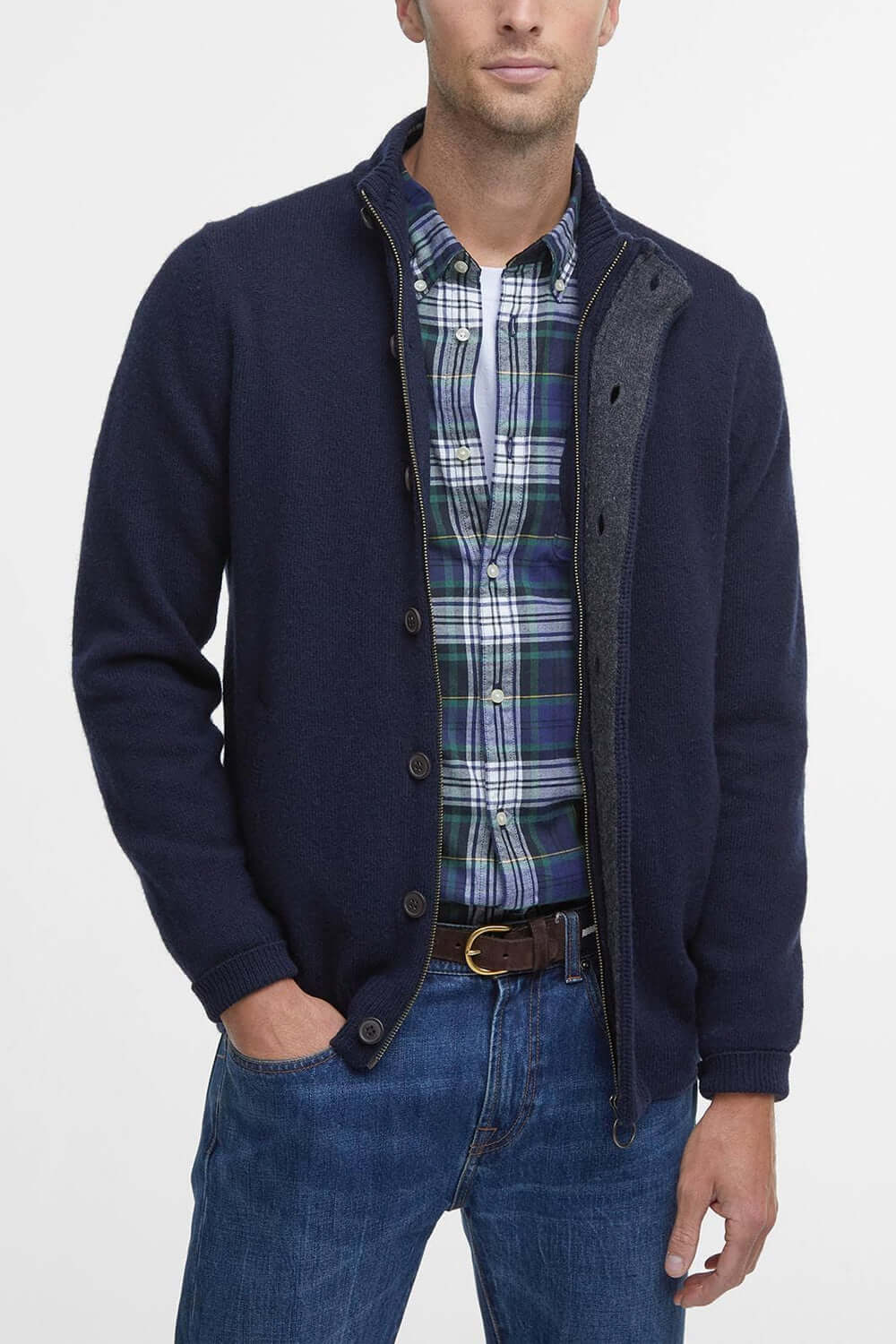BARBOUR Maglione con zip Patch Uncategorized BARBOUR