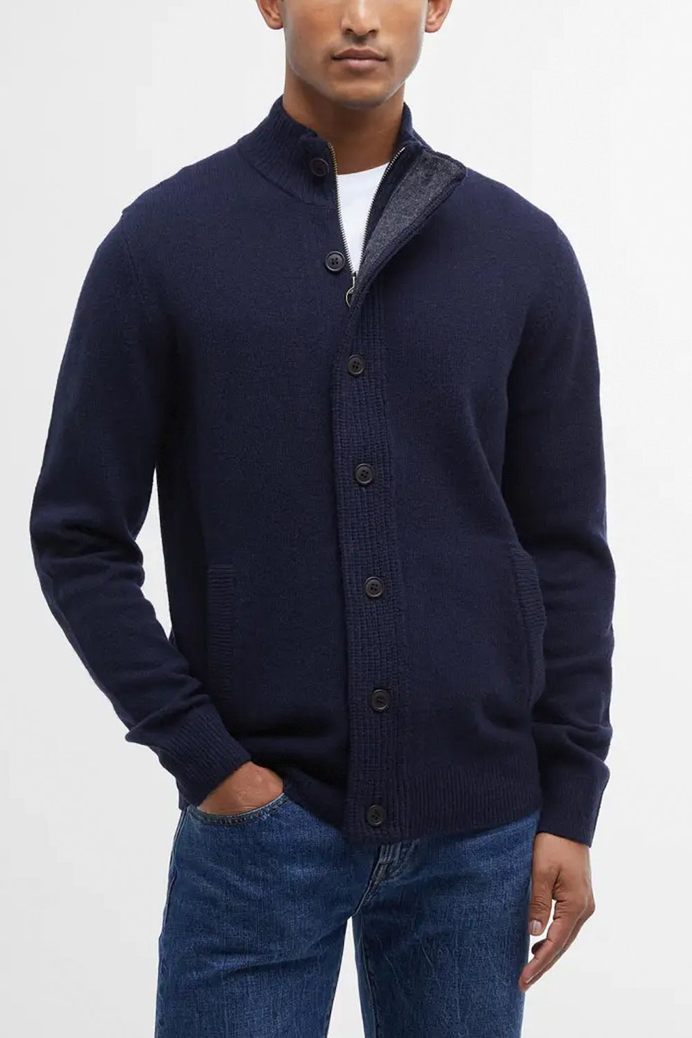 BARBOUR Maglione con zip Patch