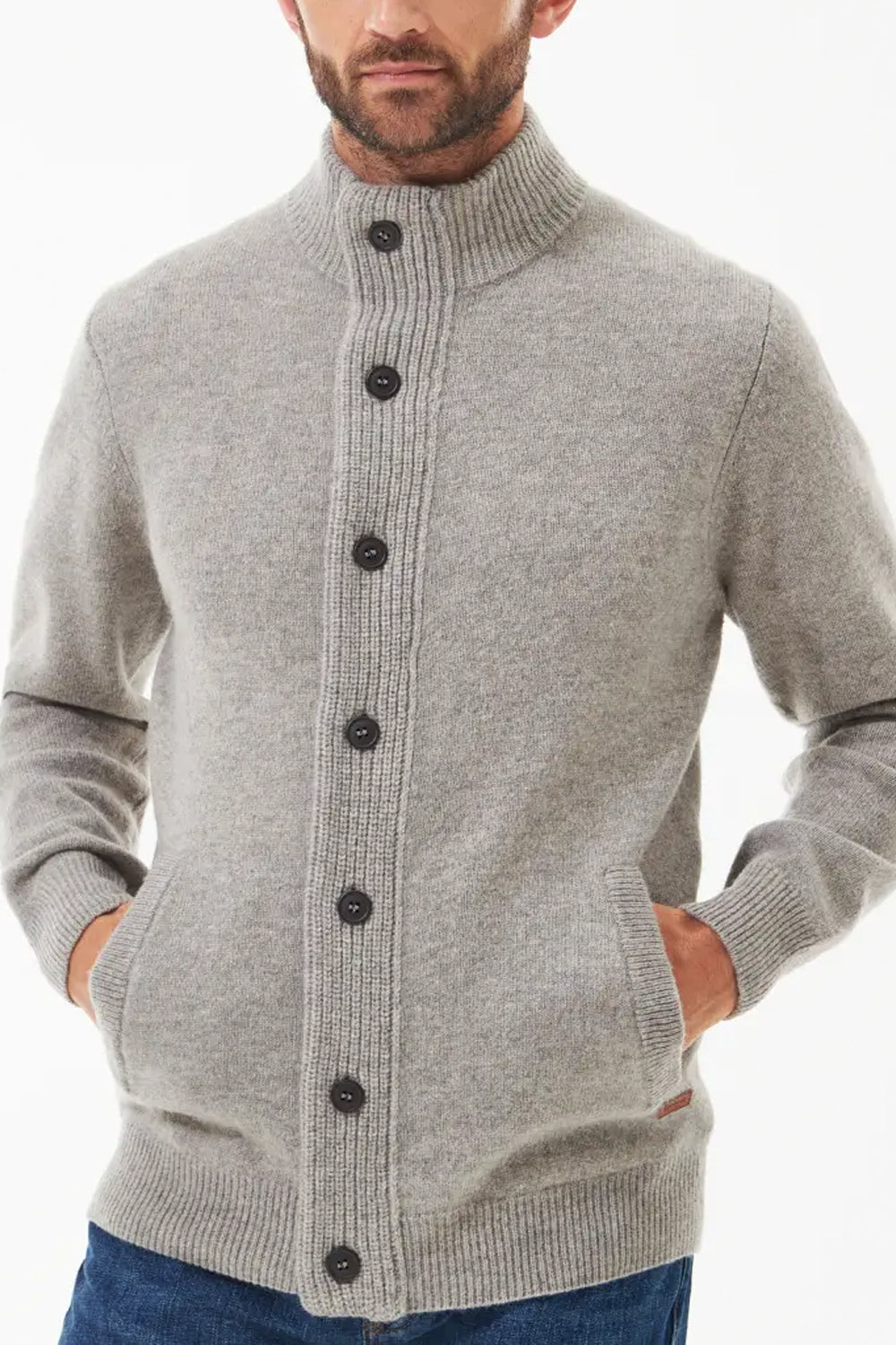 BARBOUR Maglione con zip Patch