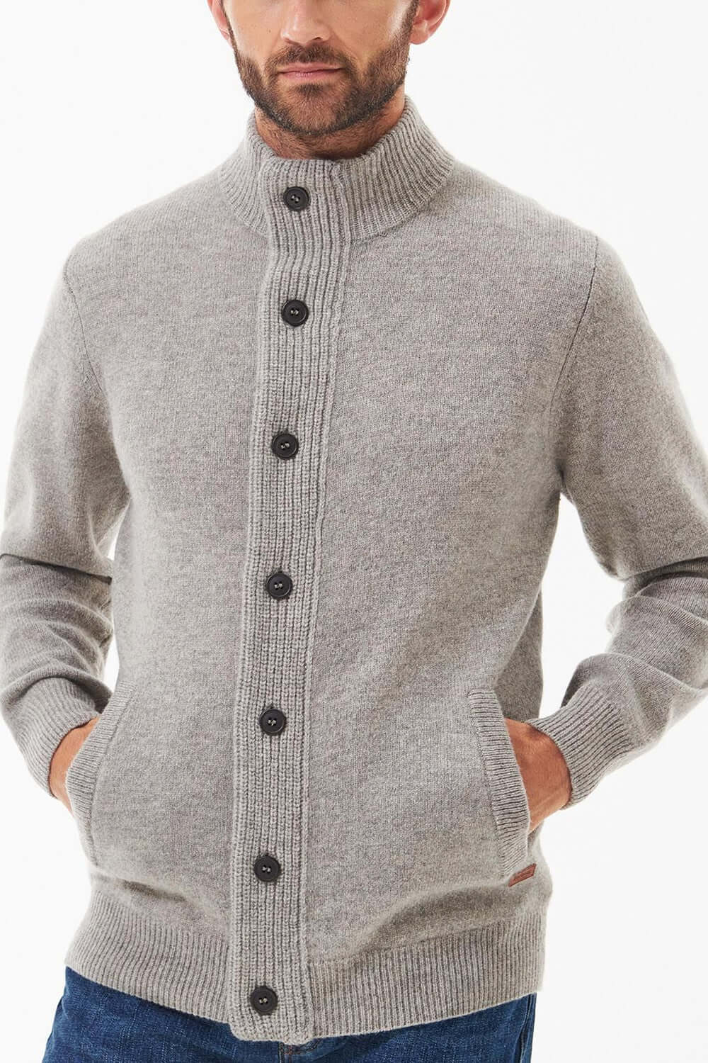 BARBOUR Maglione con zip Patch Uncategorized BARBOUR