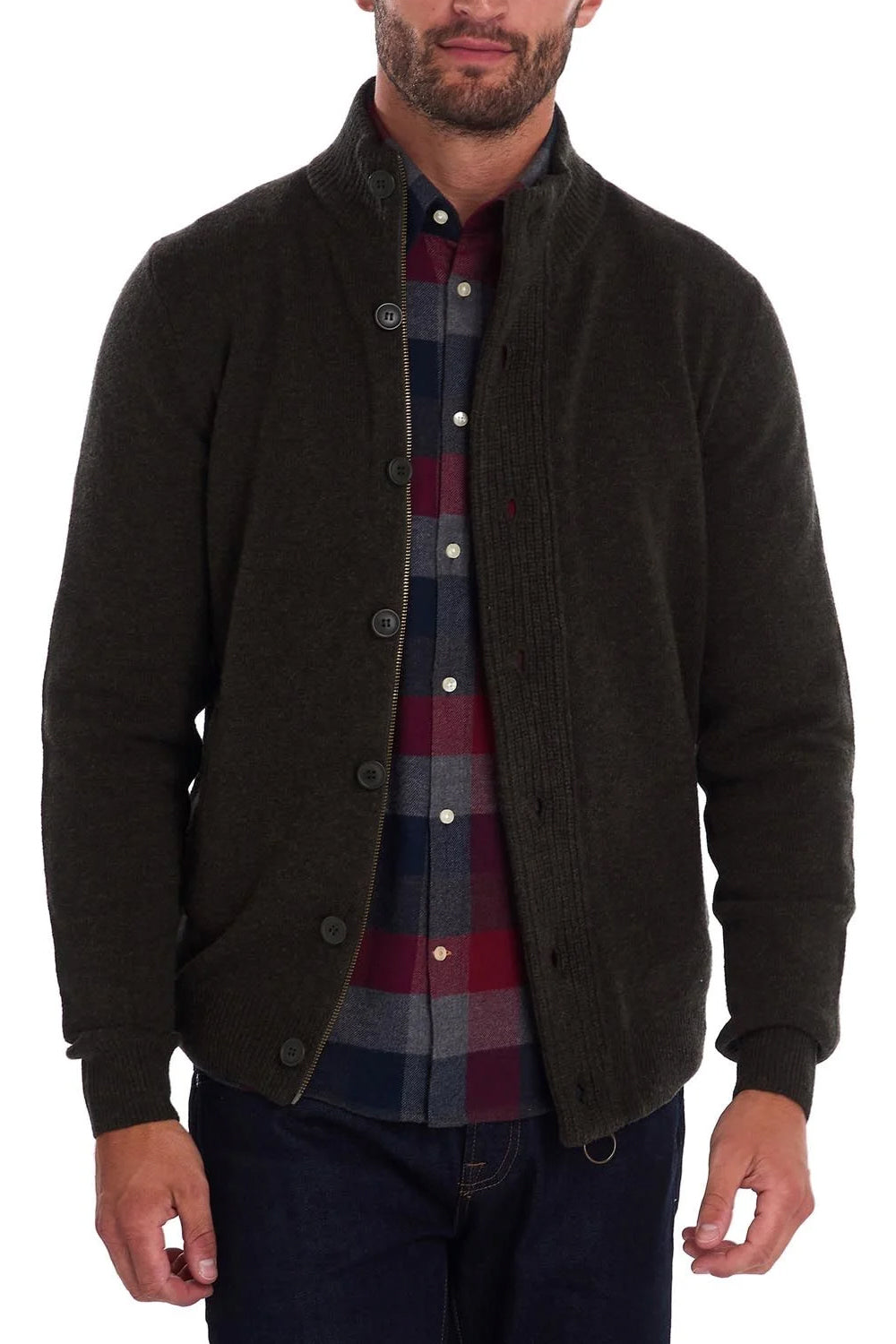 BARBOUR Maglione con zip BARBOUR