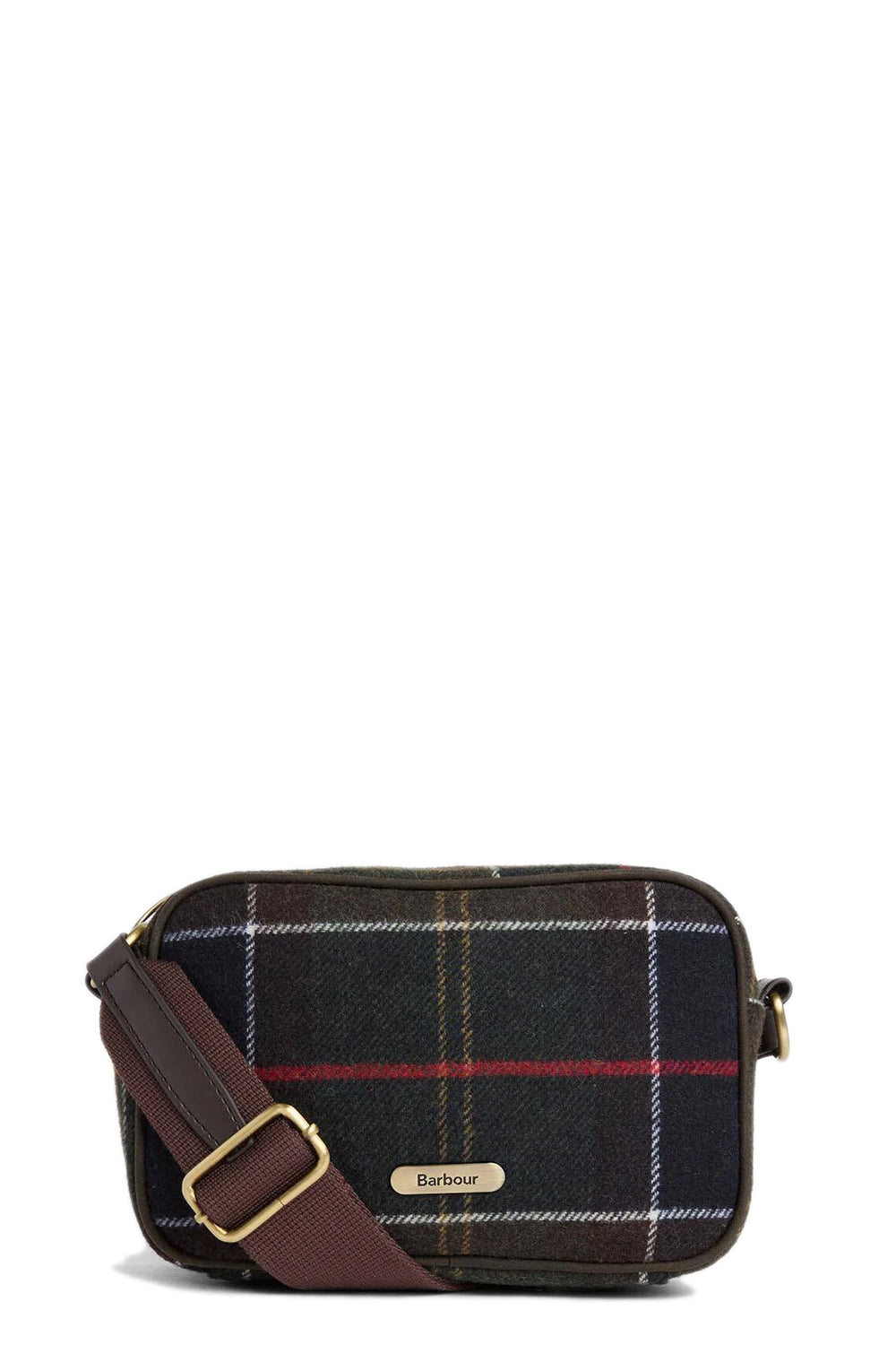 BARBOUR Mini borsa a tracolla Contine in tartan