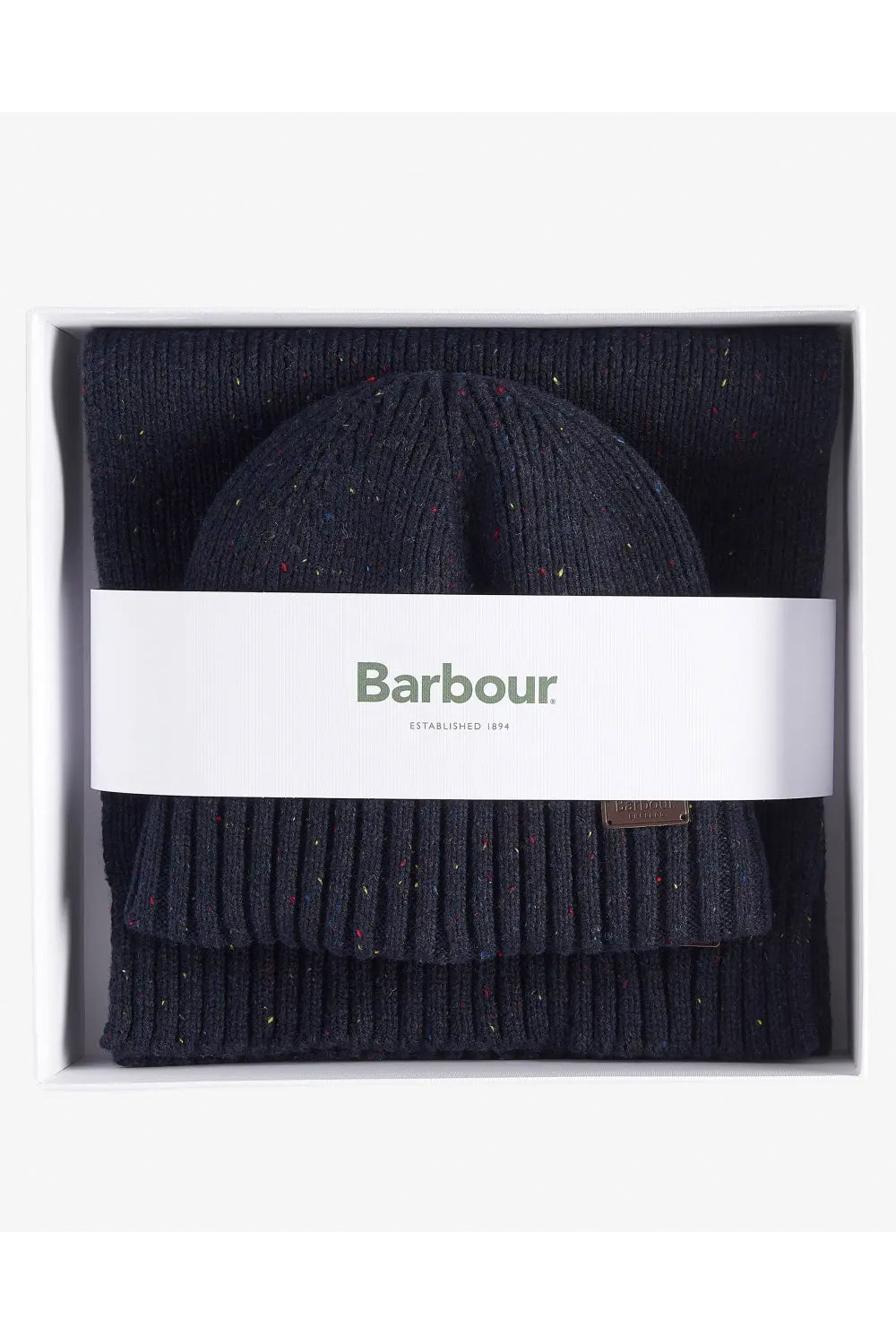 BARBOUR Set regalo di berretto e sciarpa Carlton Fleck