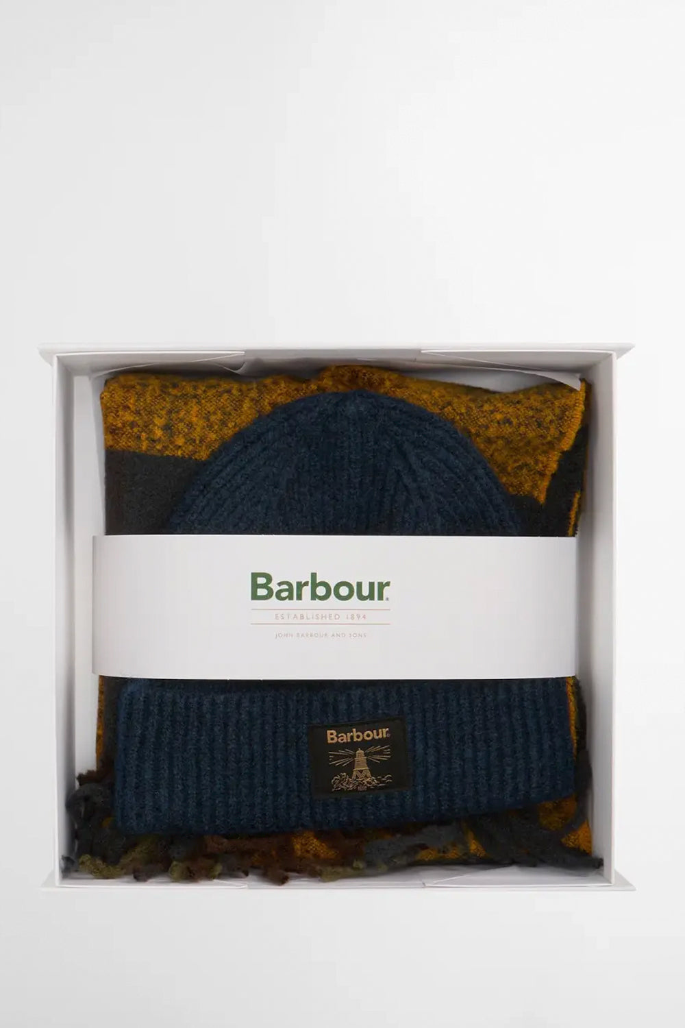BARBOUR Set regalo sciarpa e berretto