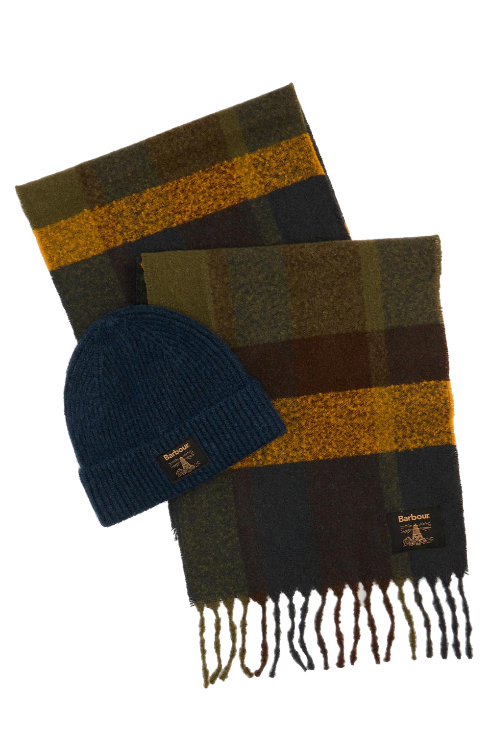BARBOUR Set regalo sciarpa e berretto