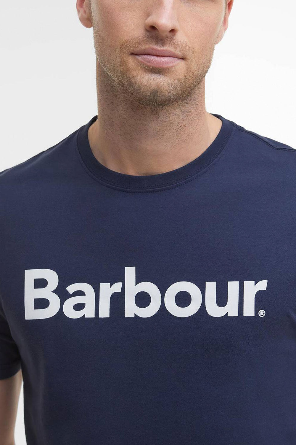 BARBOUR Tshirt in cotone con logo