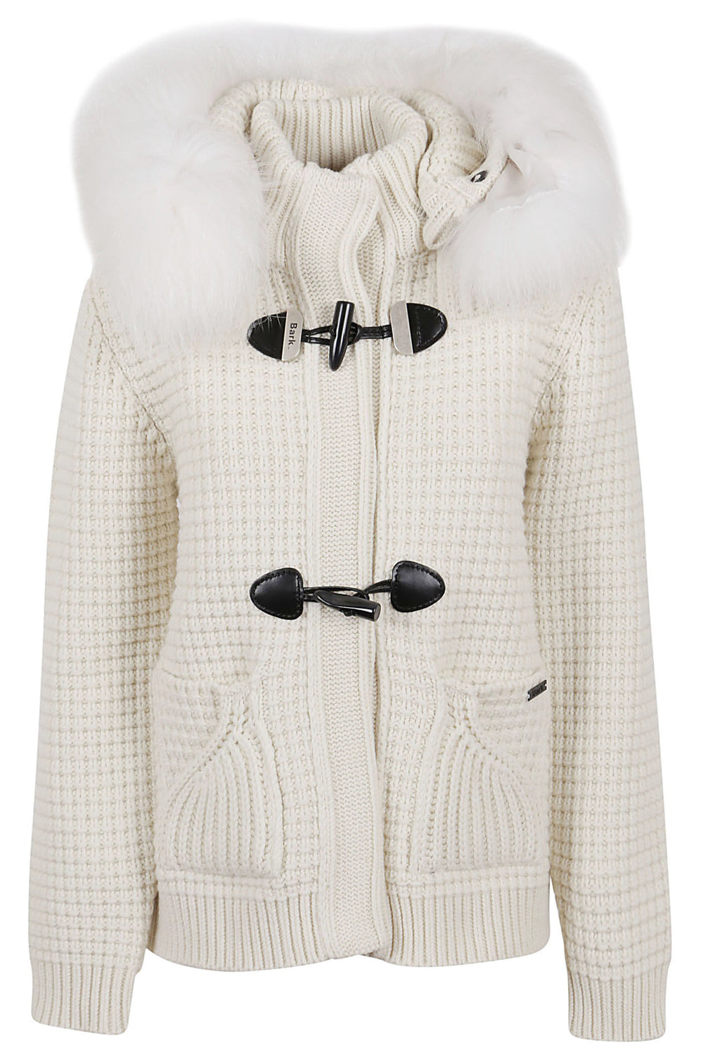 BARK Montgomery lana e piumino con pelliccia 9021/C-Bianco-S