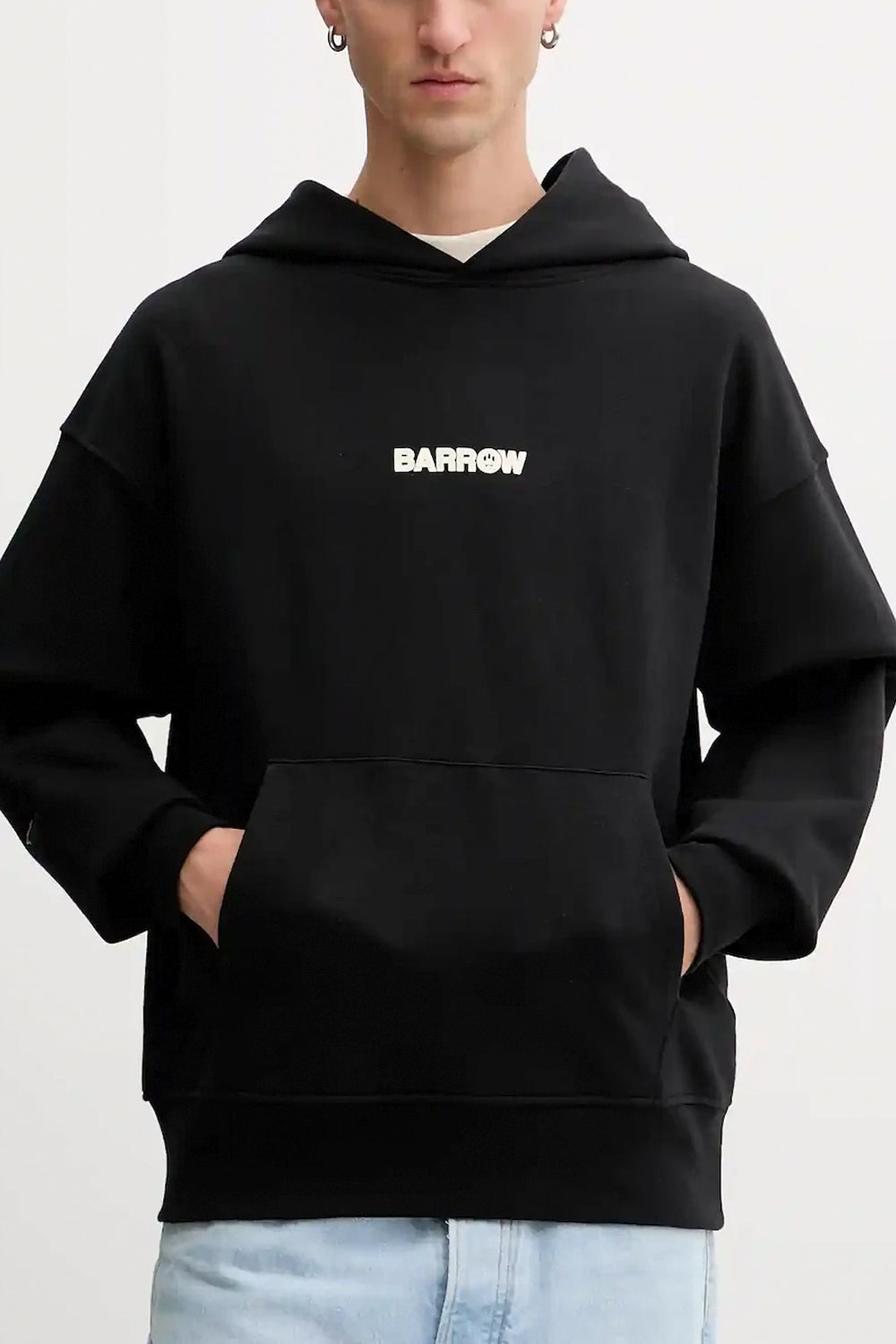 BARROW Felpa in cotone con stampa
