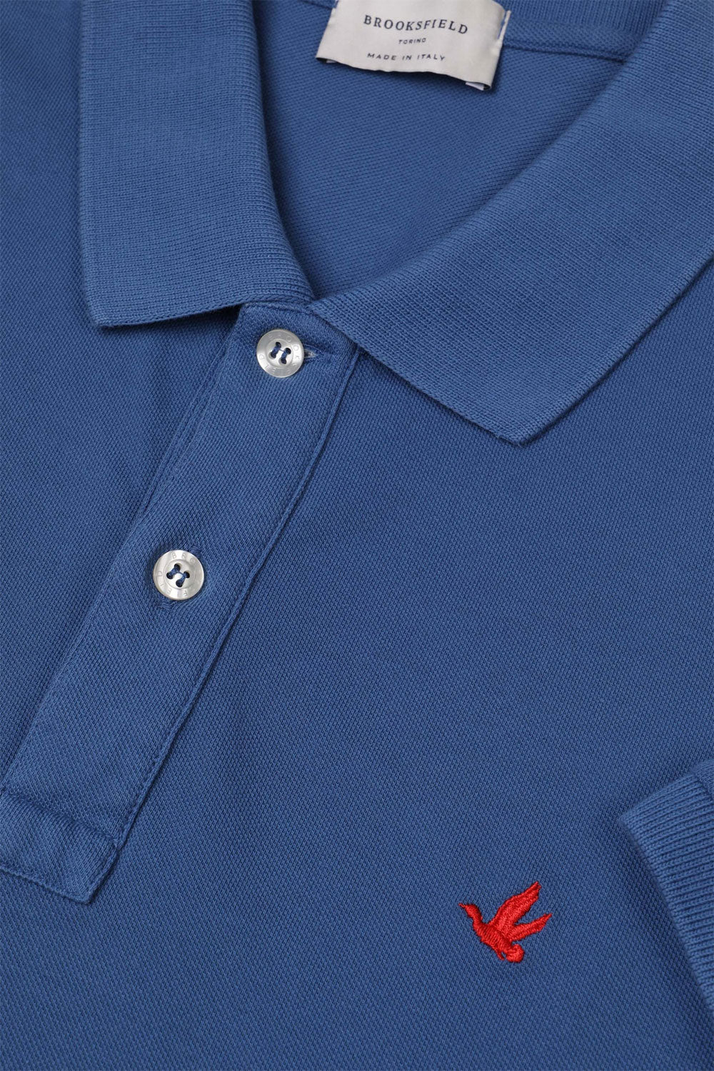 BROOKSFIELD Polo in piquet di cotone con logo ricamato