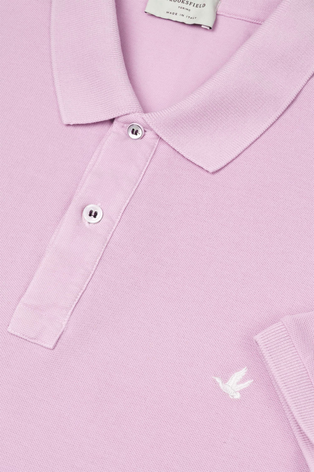 BROOKSFIELD Polo in piquet di cotone con logo ricamato