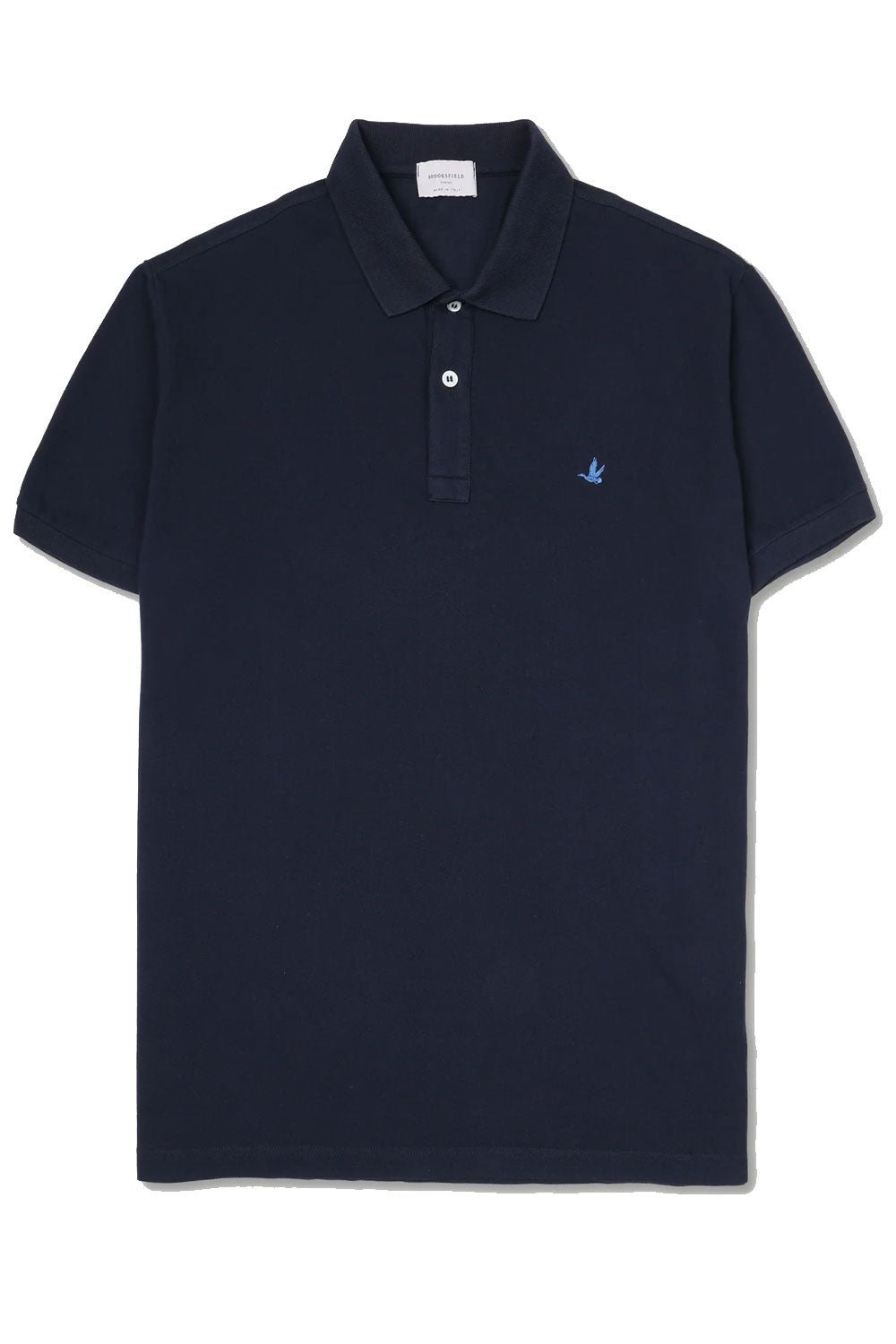 BROOKSFIELD Polo in piquet di cotone con logo ricamato