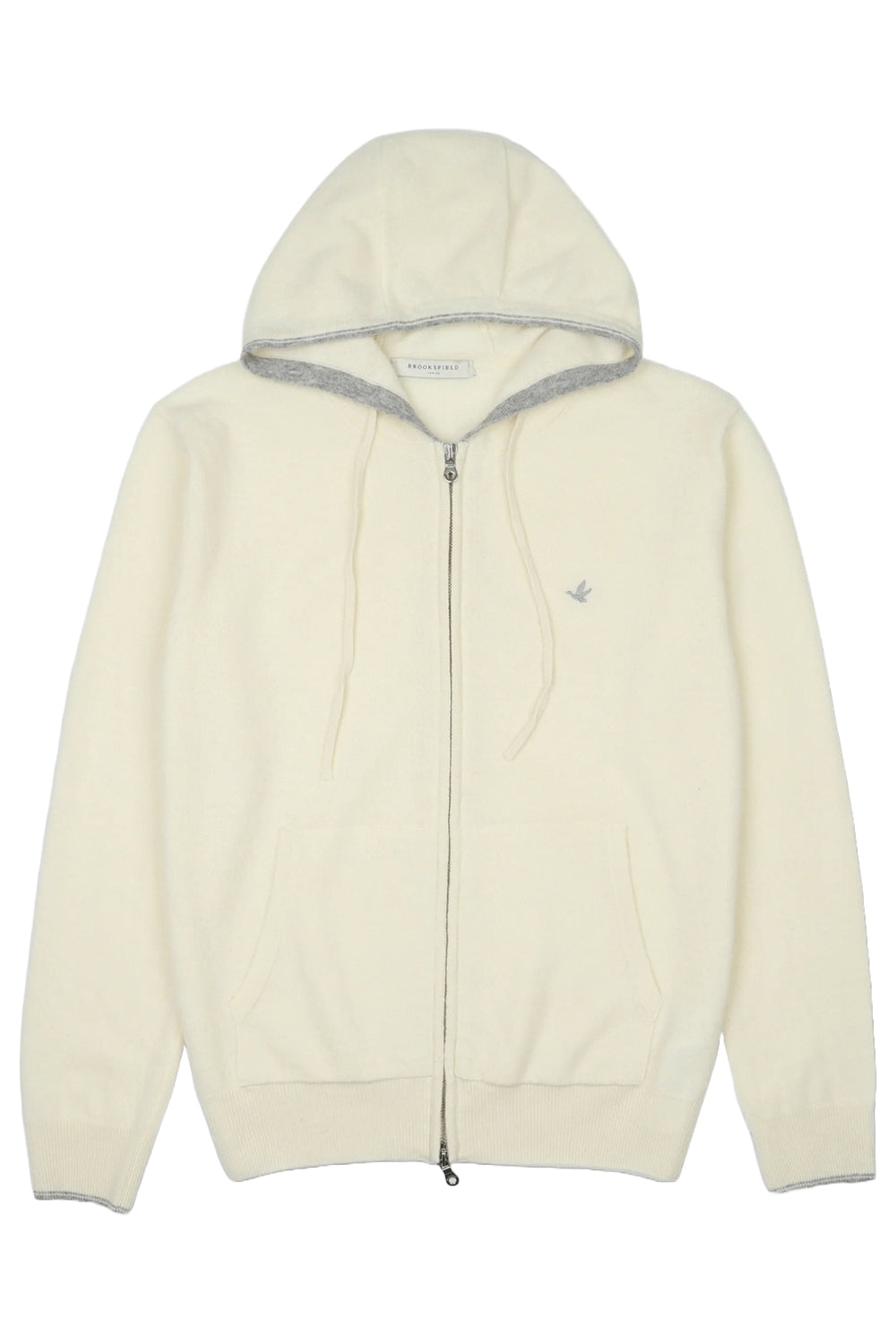 BROOKSFIELD Giubbotto con zip in maglia in lana con cappuccio