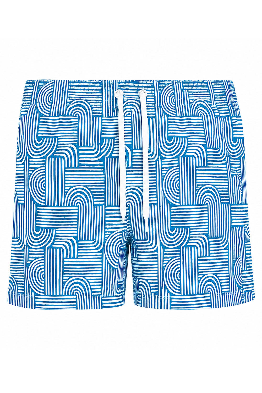 Boxer Saint Vincent Stampa astratta azzurro