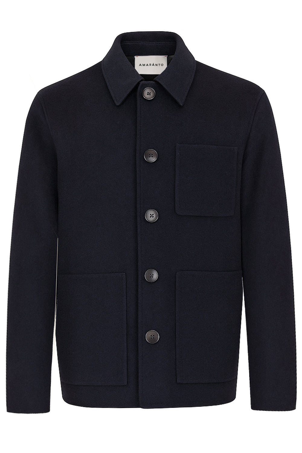 AMARANTO Giubbotto in panno con bottoni