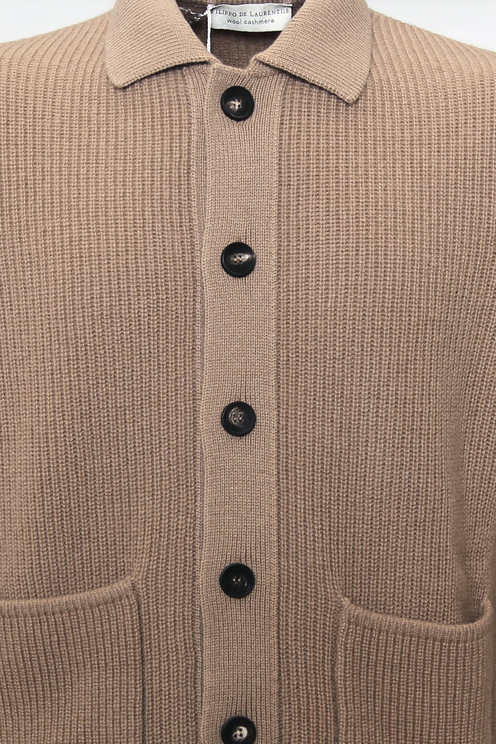 FILIPPO DE LAURENTIIS Wool Cardigan with Pockets CA3MLT WC7P-045--48