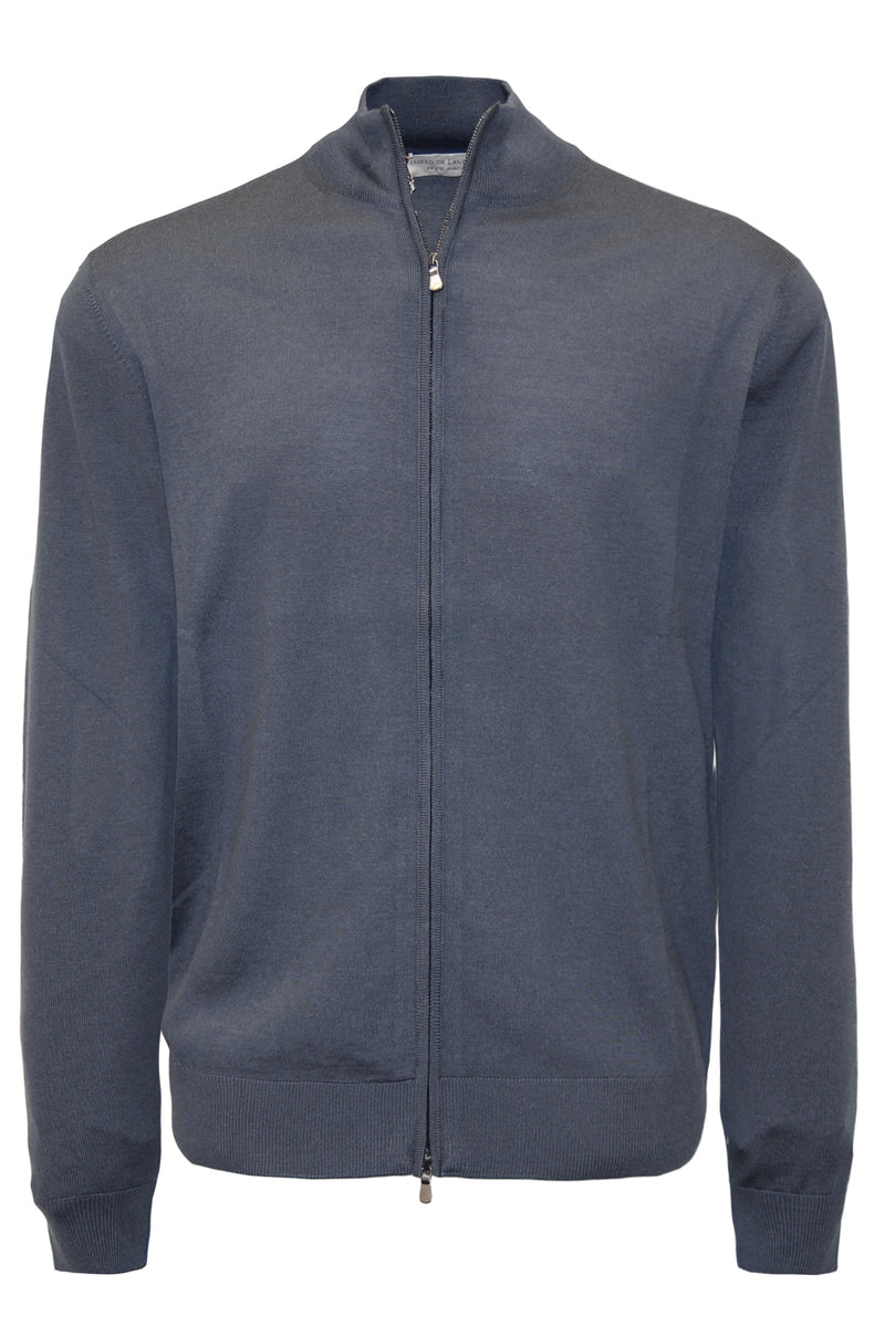 Cardigan Uomo Indicode INLut - Maglia Aperta Con Collo A Lupetto In Cotone E Poliestere, Vestibilità Regolare