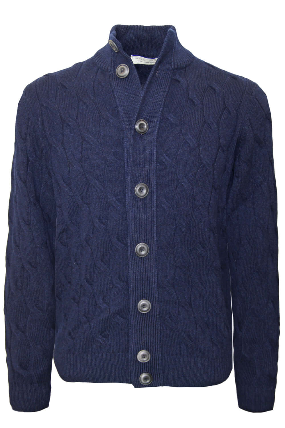 FILIPPO DE LAURENTIIS Cardigan lana e cashmere a trecce Uncategorized FILIPPO DE LAURENTIIS