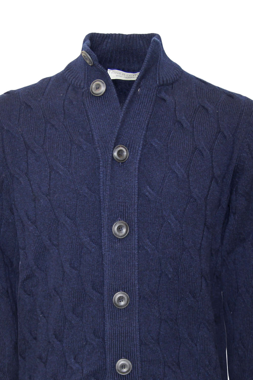FILIPPO DE LAURENTIIS Cardigan lana e cashmere a trecce Uncategorized FILIPPO DE LAURENTIIS