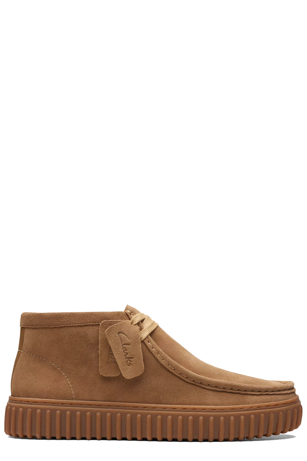 CLARKS Polacchino Torhill Hi in camoscio