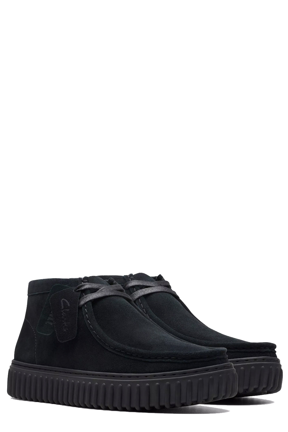 CLARKS Polacchino Torhill Hi in camoscio