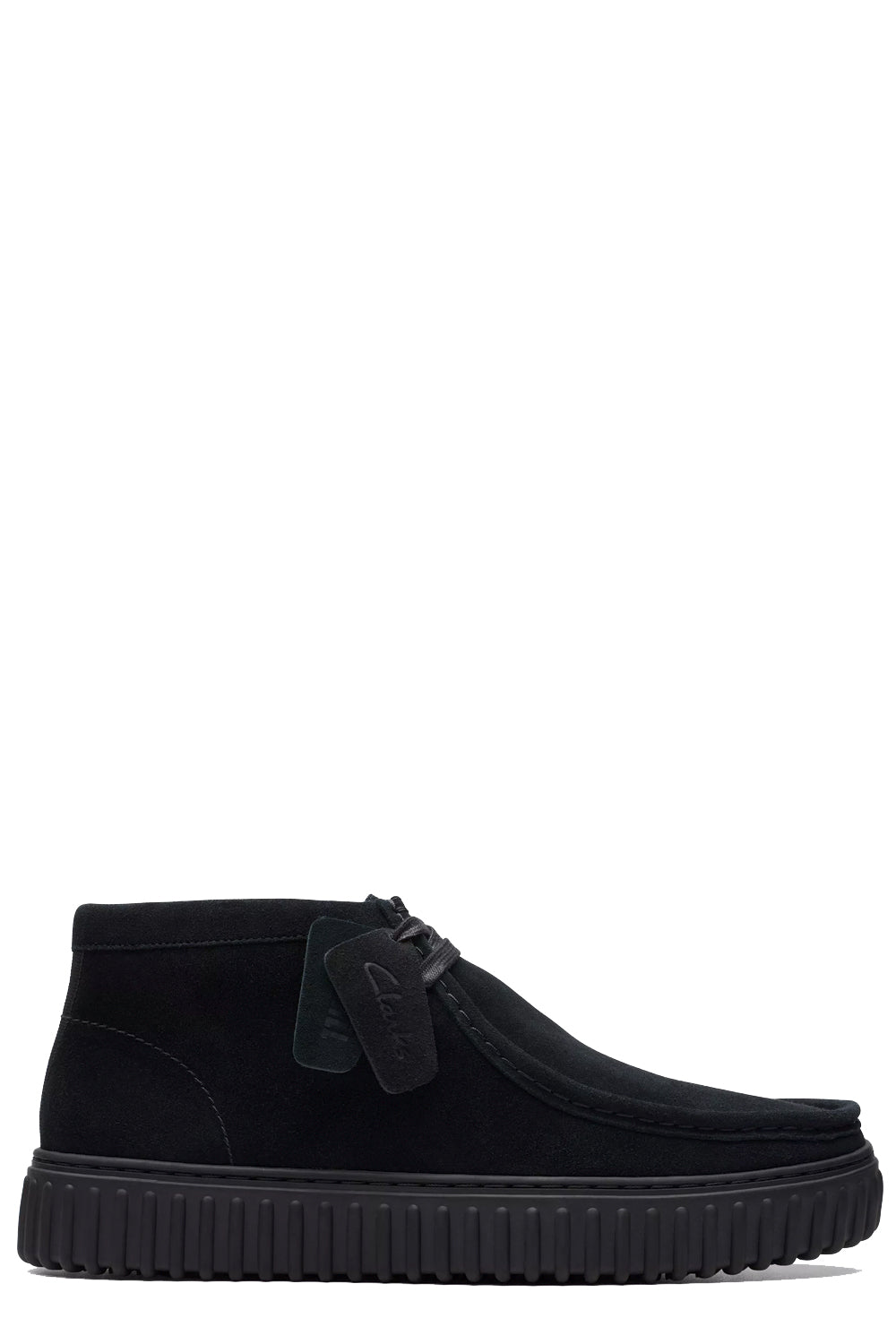 CLARKS Polacchino Torhill Hi in camoscio